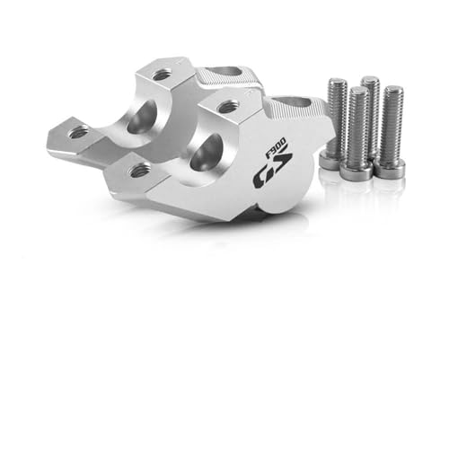 Motorrad-Lenkererhöhung Für F900GS Adventure F 900 GS ADV 2024 – Zubehör-Lenkererhöhungsadapter. Teleskop-Lenkerhöhenadapter(Silber1)