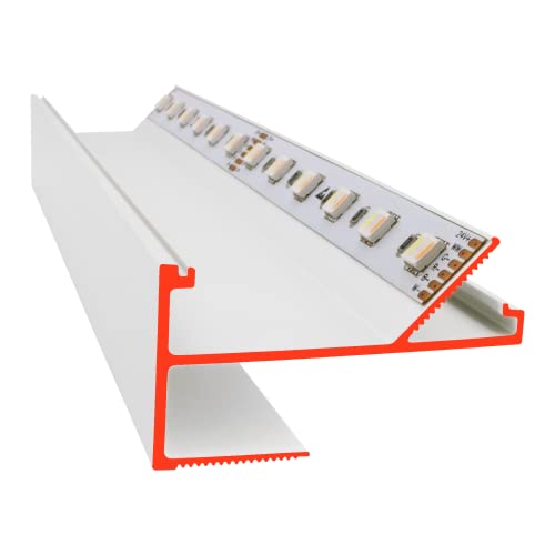 LED-Trockenbauprofil | iluminize (2 m, VTL Weiß) Cover