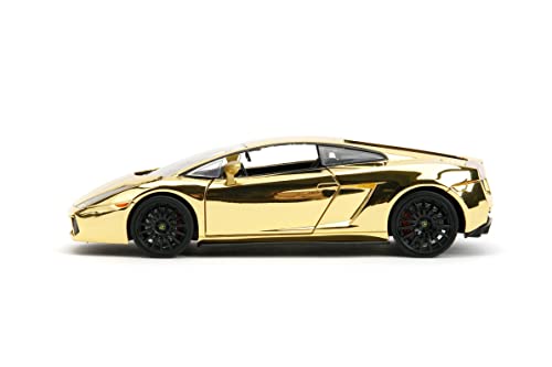 Image of Fast & Furious 1:24 Lamborghini Gallardo Gold Chrome Die-Cast Car, Toys for Kids and Adults