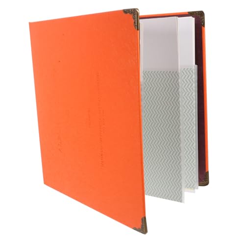 JEWEDECO Álbum De De Entradas Diseño De Para Entradas De Conciertos Películas y Organizador De Recibos y Recuerdos Pu Naranja