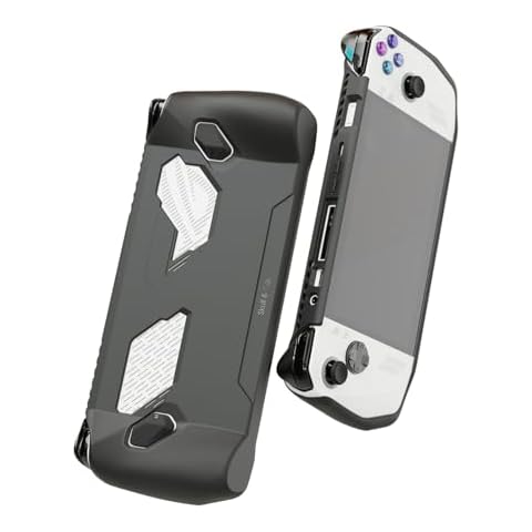 Skull & Co. GripCase Ally for ROG ALLY: A Soft Protective Case with Textured Grips Full Protection and Stand, Shock-Absorption Non-Slip and Anti-Scratch Cover Design - Black Cover