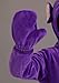 Toddler Tinky Winky Teletubbies Costume - Plush Purple Jumpsuit with Hood, Mitts, and Booties - Halloween Play Pretend 4T