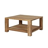 carla&marge 20-100008 Mesa de Centro de Madera de Palisandro, 80 x 80 cm, Jenko tamaño 45 x 60 x 60 cm, Naturaleza