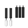Waterdrop NSF/ANSI 42&372 Standard Gravity Water Filter, Replacement for Berkey® BB9-2® Black Filters Pack of 5 & PF-2® Fluoride Filters