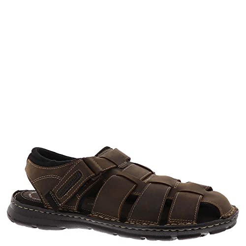 Rockport mens Darwyn Fishermen Fisherman Sandal, Brown Ii Leather, 12