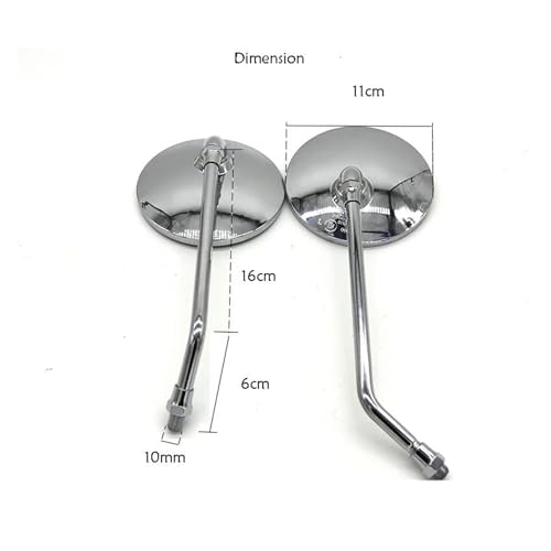 Espejo retrovisor cromado de alta resistencia para Vespa LX y Primavera PX 125 6