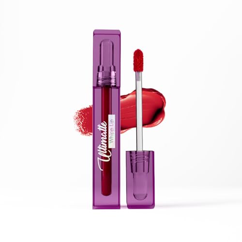 Image of Blue Heaven Ultimatte Whipp Lip Liquid Lipstick Waterproof Infused with Cocoa Butter & Rosehip Oil | Hydrating | Airy Mousse Texture | Soft Matte Finish | Intensely Pigmented | In Love | 3 ML