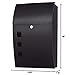 Amagabeli Black Wall Mounted Mailbox Large 18
