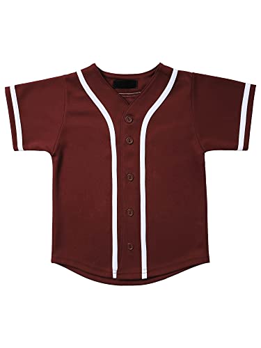 Hat and Beyond Kids Baseball Jersey T Shirts Team Uniform PE School League
