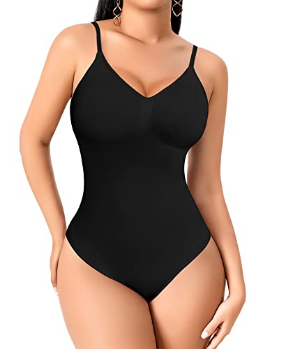 Slimming Shapewear Bodysuit for Women Tummy Control Sculpting Body Shaper Thong Bodysuit Shaping Tank Tops