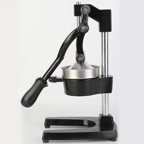 Heavy-Duty Cast Iron Citrus Juicer - Easy Clean Manual Juicer for Home, Restaurant & Cafe - Sturdy Stainless Steel Design, Perfect for Fresh Juice (White)