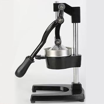 Heavy Duty Cast Iron Lemon Juicer - Professional Stainless Steel Citrus Squeezer for Easy Cleaning & High Juice Yield - Ideal for Restaurants, Cafes, Home Use & Cocktails White