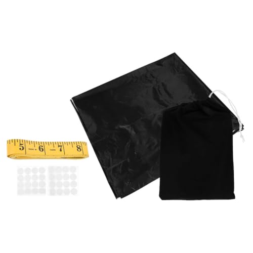 Toyvian Cortinas Opacas Portátiles para Ventanas Cortinas para Oscurecer Habitación Tela 100% Opaca Tamaño 145X100 CM Kit Bolsa y Adhesivos de para Dormitorio Oficina y Viajes