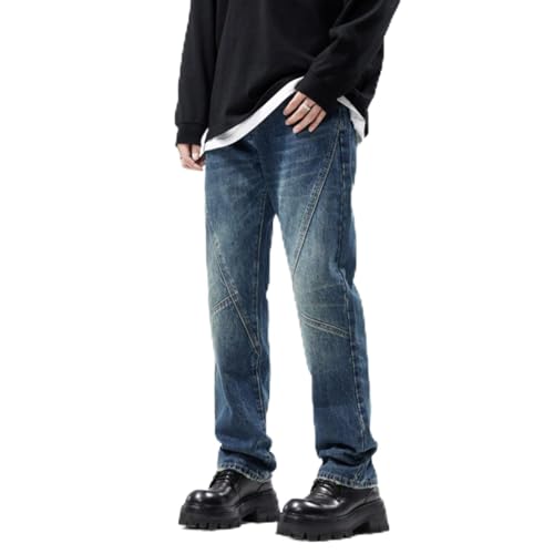 Jeans Pants Trousers Denim Spring and Autumn Men's Loose Classic Wide Leg Versatile Long Unisex