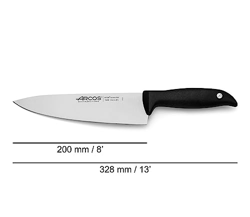 Couteau de chef Arcos acier inoxydable Nitrum manche polypropylène noir - 4