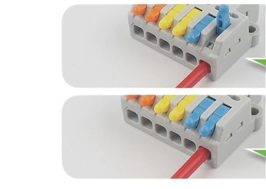 Conectores de cable de cableado rápido de 2/3 pines, todos los conductores eléctricos compactos, SPL, divisor de empalme, bloque de terminales a presión (SPL122)