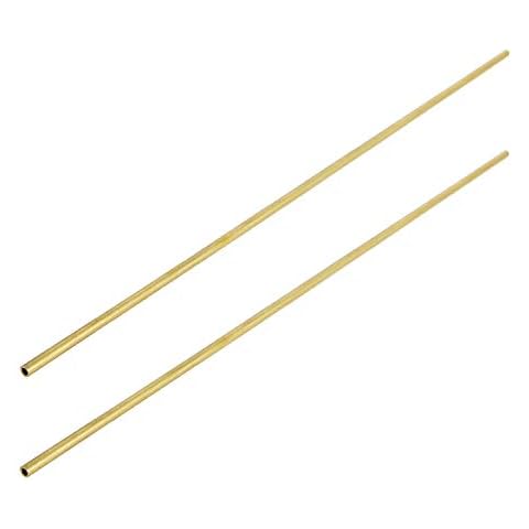 Aopin Tubo Redondo de Latón para Tubos de Cobre de 2mm, 300mm, 2 Unidades Cover