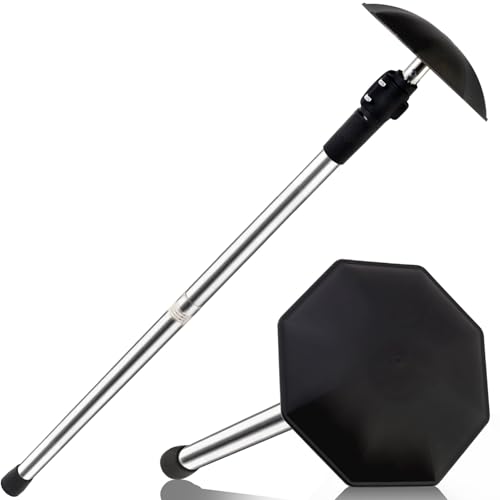 Greeily Golf Travel Bag Support Pole 33-60 Golf Travel Bag Support Rod Telescopic Adjustable Airlines Stiff Arm Club Protector Stainless Steel Pole (Black Cover)
