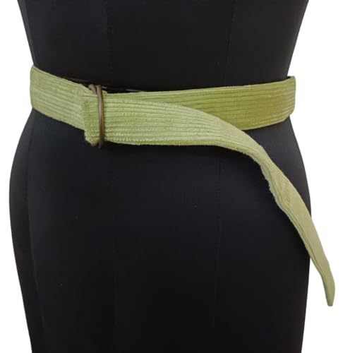 KVR Cotton Corduroy Double D ring Belts Classic Comfort Soft Stylish Casual Formal Jeans for Teens Girls Women3