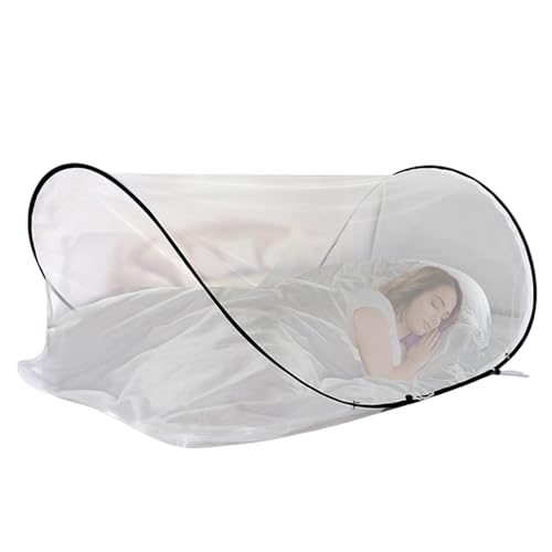 Tienda mosquitera plegable para cama, ligera y ventilada miniatura 1