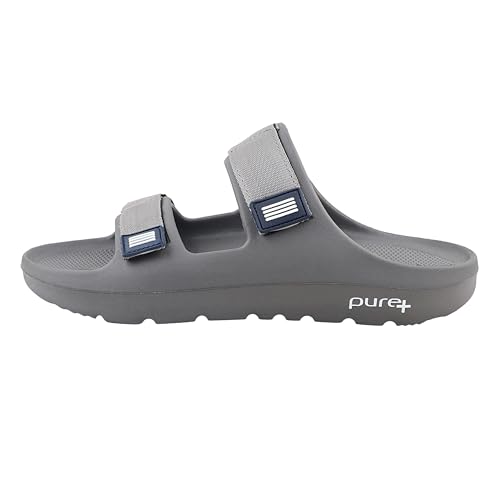 Image of URJO mens Pure-54 Men's Sliders Lightweight Stylish Anti-skid Arch Support Durable Dailywear Slipper By Welcome Slipper