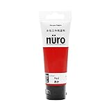 カンペハピオ ペンキ 塗料 水性 つやあり ホビー 工作用 チューブタイプ 微臭 速乾性 ヌーロ(nuro) あか 70ML 日本製 00277650032070