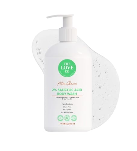 Image of THE LOVE CO. 10% AHA & 2% BHA Body Wash + Body Lotion Pack of 2 | Enriched with Niacinamide & Grapefruit | Targets Acne, Dark Spots & Rough Skin | Sulphate-Free, Unisex