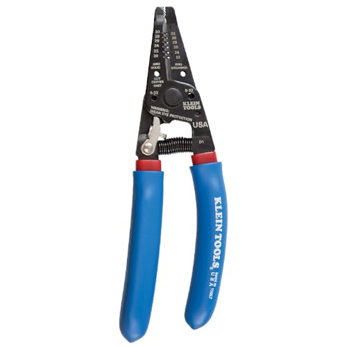 Klein Tools 11057 Wire Cutter/Stripper, Made in USA, Heavy Duty Cutter for 20-30 AWG Solid and 22-32 AWG Stranded Wire