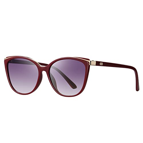 Colrea Soft Cat Eye Sunglasses for Women, UV400 Protection Cateye Shades | trendy fashion cat eye sun glasses for women, U... (Option 4)