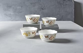 Lenox Butterfly Meadow Melamine All Purpose Bowls (Set of 4), White