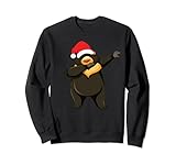 Photo Gallery dabbing orso nero con cappello babbo natale dab dance christmas felpa Photo Gallery dabbing orso nero con cappello babbo natale dab dance christmas felpa