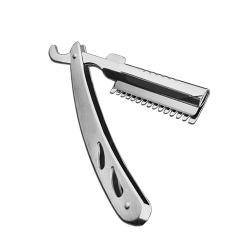 MERRYHAPY Elegant Vintage Shaving Razor Perfect for Beard Sideburns Eyebrows Hairdressing Steel Handle Scraper