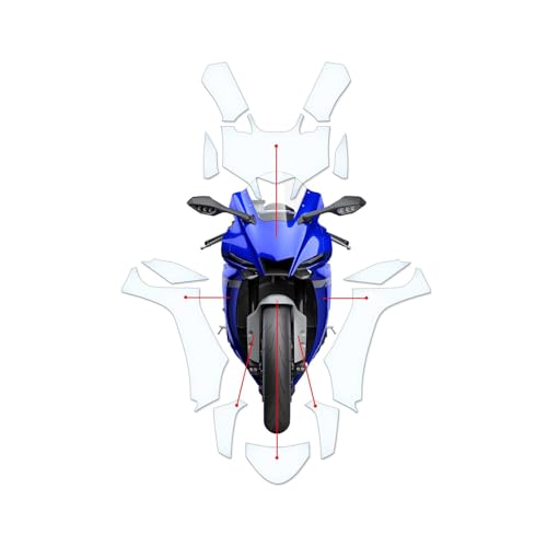 Film protection peinture PPF moto pour sorties Yamaha R1