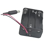 OZXNO 2 Pcs 6xAA Power Box 6V Black Battery Pack Holder Case Box with DC Plug Barrel Jack Connector for Wireless Camera Halloween LED Light Strip - Image 5