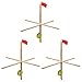 Asixxsix Ice Fishing Tip Up Flag Portable 3Pcs with High Visibility Fishing Flag and Nylon for Winter Anglers