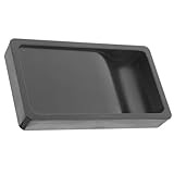 HAKIDZEL Tintero Portátil de 5 Pulgadas para Pintar y Caligrafía, Hecho de Abs Negro Diseño Retro, Ligero Doble Cara para Estudiantes y Artistas