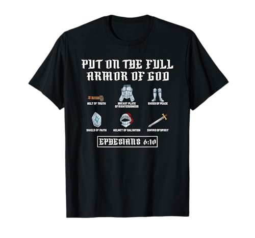 Put On The Full Armor Of God Funny Saying Christian Camiseta