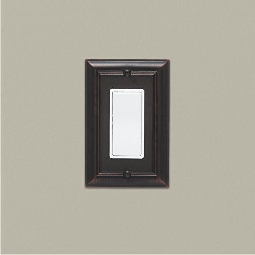 Amazon Basics Single Gang Light Switch Outlet Wall Plate, Oil Rubbed Bronze, 3-Pack #TOP4