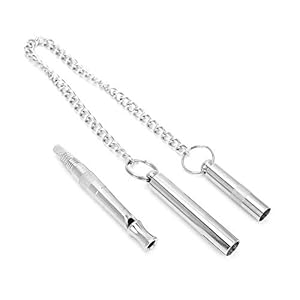 Hondenfluitje, metalen voortreffelijke ketting Hoogfrequente instelbare ultrasone hondentrainingsfluit Dierbenodigdheden(Fluitjes)