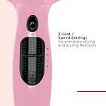 Revlon RVDR5236F Shine Enhancer Hair Dryer with Tourmaline Ionic Technology™, Ultralight, 1875 Watts, Concentrator, 3 Heat/Speed Settings, Easy Storage, Fast Dry