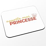 Parfait pour offrir en cadeau Fabulous Tapis de Souris Blanc - Appelle-Moi Princesse Femme Reine - (Dimensions 24 x 20 cm)