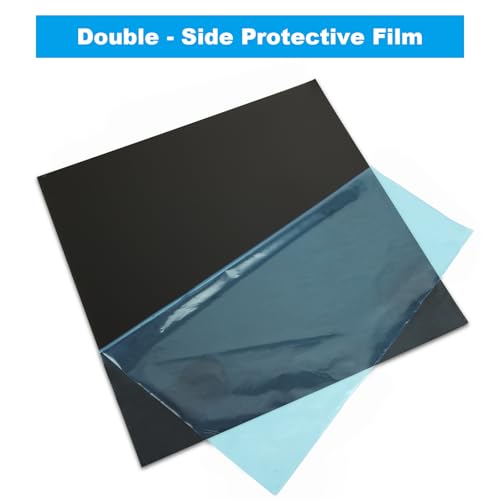 ZOFUN 3 Stück Aluminium-Metall Aluminiumplatten schwarz, 300 x 300 x 1 mm Aluverbundplatte Schwarz Aluminium Platte aus 5052-Aluminium, Alublech 1mm Aluminiumblech for die industrielle Heimwerker