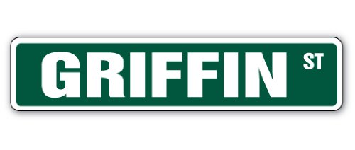 Griffin Street Sign Childrens Name Room Sign | Indoor/Outdoor |