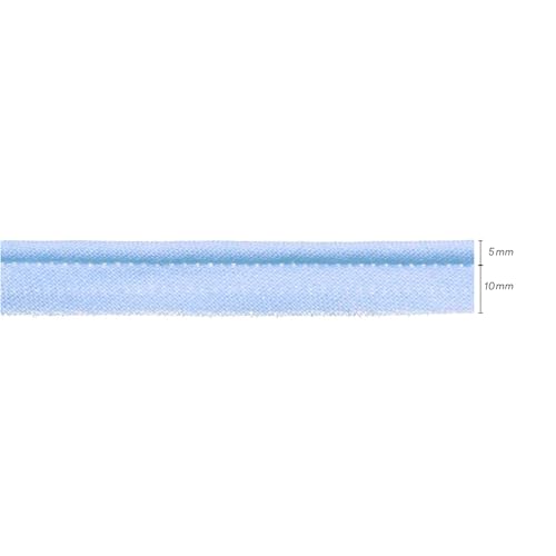 TEXTEX = Piping for Sewing Decoration, and Crafts. Composition 50% Cotton and 50% Polyester. Total Width of 15mm, Cord of 5mm - Image 3