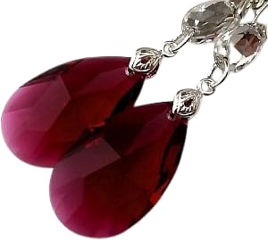 Boucles d'oreilles Bordo Gloss argent 925 Arande bijou femme chic avec certificat
