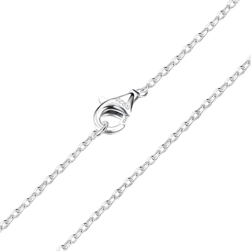 CASSIECA Chaîne Argent Femme 925/1000 Chaine Argent Massif Collier Argent Femme Collier de Chaîne Largeur 1.5mm Longueur 71cm pour Femme Homme