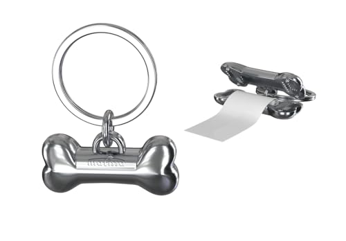 Porte-clés personnalisé matissa PawCharm Bark luxe et médaille d'identité pour chien de race