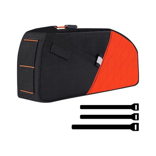 Aurgiarme 大容量自転車フレーム収納バッグ 調節可能なフロントチューブ 自転車オーガナイザー 通勤用アクセサリー用