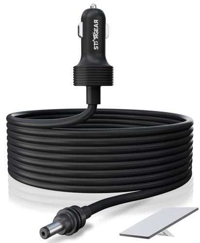 Starlink Mini Cable 12V 5M/16.4FT, Starlink Mini Accessories 16AWG Cigarette Lighter to DC Cord, Starlink Cable 12V-48V Car Charger Adapter (5M)