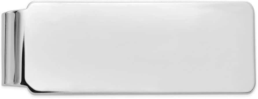 Diamond2Deal 10k White Gold Men's Polished Money Clips